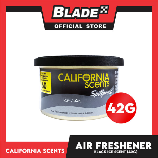 California Scents Organic Air Freshener Black Ice Spillproof 42g