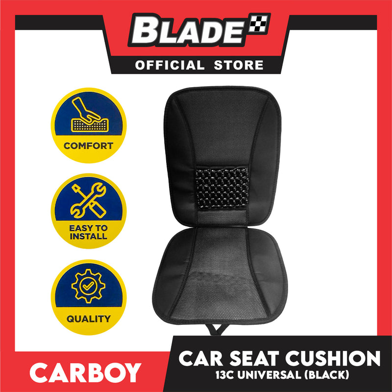 Carboy Car Seat Cushion 13C (Black) Comfortable Seat Cushion with Hook