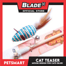 Pet Toy Cat Teaser Mouse Design (Blue)