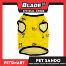 Pet Sando Yellow with Blue Piping Sando, XL Size (DG-CTN207XL)