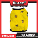 Pet Sando Yellow with Blue Piping Sando, XL Size (DG-CTN207XL)