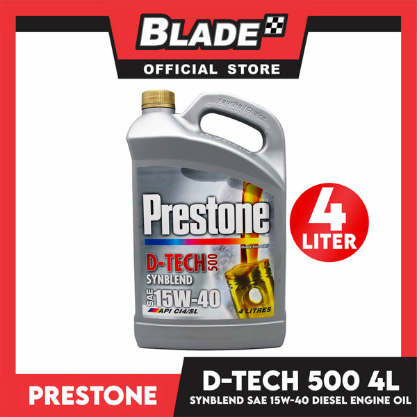 Prestone D-Tech500 Synthetic Blend SAE 15W-40 4Litres