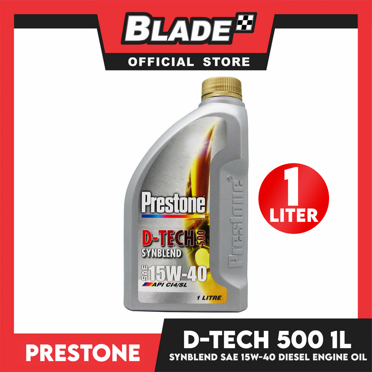 Prestone D-Tech 500 Synthetic Blend SAE 15W-40 1L