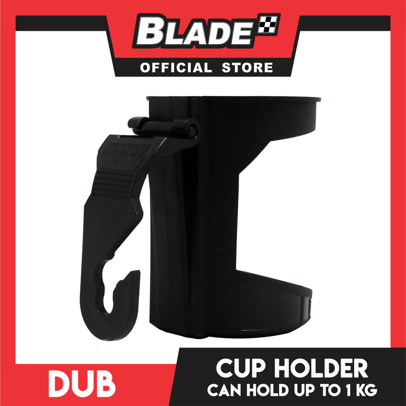 Dub Car Headrest Cup Holder (Black) Conveniently Holds Cups, Tumblers, Cans and More