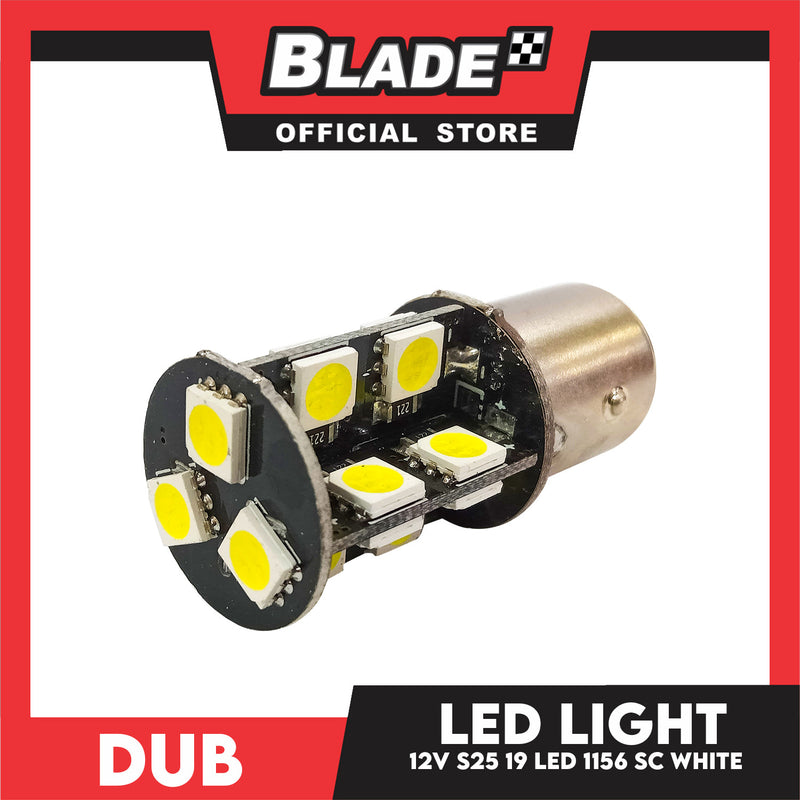 Dub Automotive Car LED S25 1156 19-LED 12V Single Contact (White)