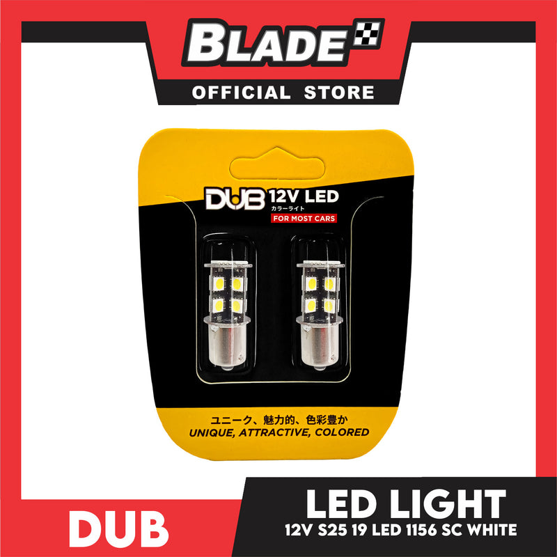 Dub Automotive Car LED S25 1156 19-LED 12V Single Contact (White)