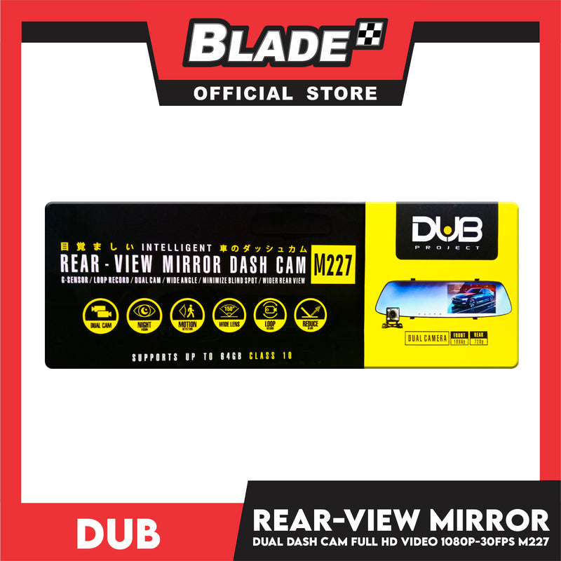 Dub Rear-View Mirror Dash Cam M227 Car Video Recorder