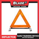 2pcs Deflector E1 Euro Mark Standard Early Warning Triangle DWT-117 Panel Width 50mm x 400mm