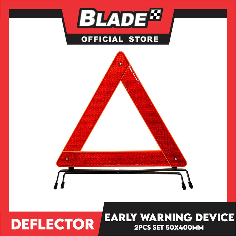 2pcs Deflector E1 Euro Mark Standard Early Warning Triangle DWT-117 Panel Width 50mm x 400mm