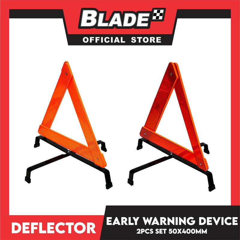 2pcs Deflector E1 Euro Mark Standard Early Warning Triangle DWT-117 Panel Width 50mm x 400mm