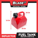 Deflector Fuel Tank DFT-1810-R 10L Capacity & Anti-Child Lock Nozzle (Red) used for Gasoline, Diesel, Kerosene, Engine Oil and Other Types of Fuels and Chemicals