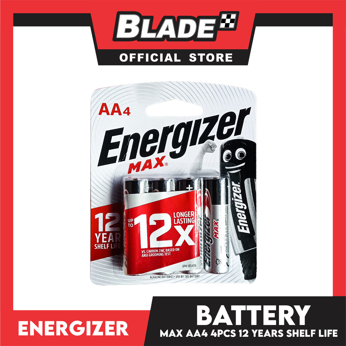 Energizer Battery E91MAXBP4 AA 1.5V