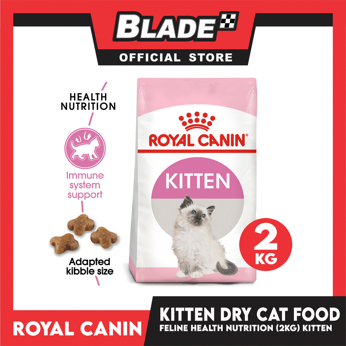 Royal Canin Feline Health Nutrition Kitten Dry Cat Food 2kg