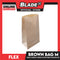 Flex Brown Paper Bag #10 Medium 165mm x 315mm x 100mm (100pcs/pack) PBAG160