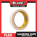 Flex Tape Masking Tape 12mm x 25yards (Beige) General Purpose for Home and Office use