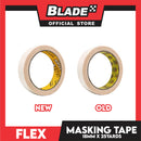 Flex Tape Masking Tape 12mm x 25yards (Beige) General Purpose for Home and Office use