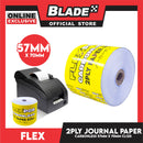 Flex 2PLY Carbonless Journal Paper CL120 57MM x 70MM