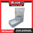 Pet Automatic Food Dispenser (Light Steel Blue) with Anti-Slip Rubber for Cats and Dogs