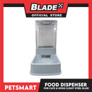 Pet Automatic Food Dispenser (Light Steel Blue) with Anti-Slip Rubber for Cats and Dogs