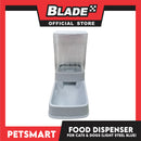 Pet Automatic Food Dispenser (Light Steel Blue) with Anti-Slip Rubber for Cats and Dogs
