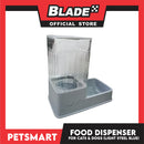 Pet Automatic Food Dispenser (Light Steel Blue) with Anti-Slip Rubber for Cats and Dogs