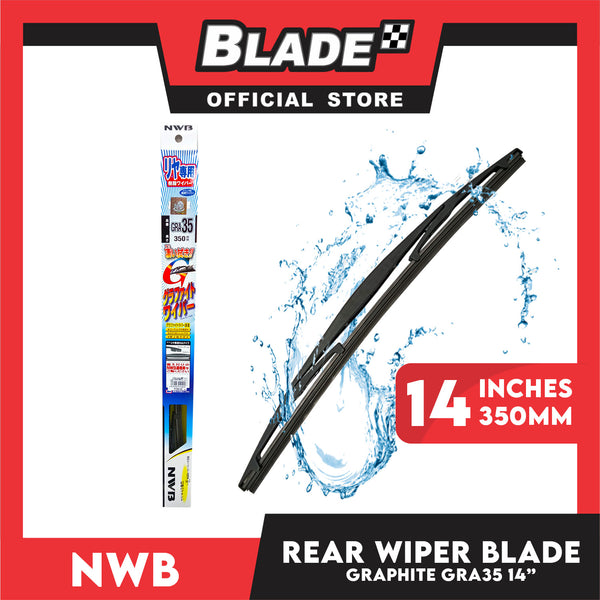 Nwb Resin Rear Wiper Blade GRA-35 14'' for Chevrolet Spark, Honda City, Jazz, Hyundai Elantra, Getz Mitsubishi Mirage, Nissan Sentra