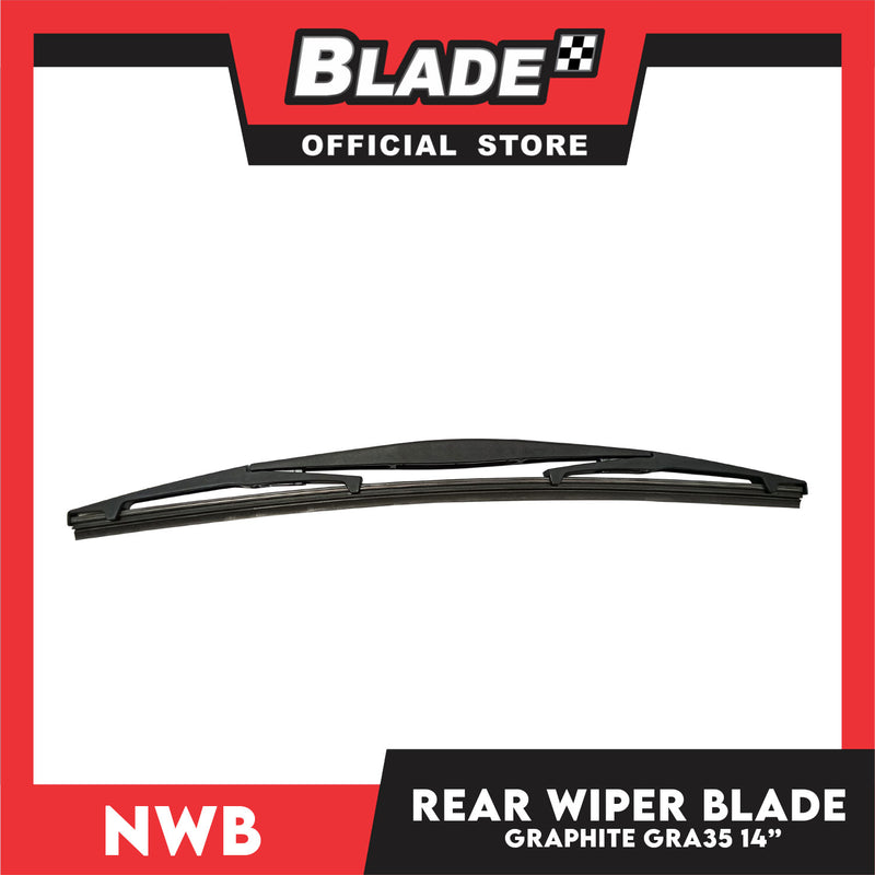 Nwb Resin Rear Wiper Blade GRA-35 14'' for Chevrolet Spark, Honda City, Jazz, Hyundai Elantra, Getz Mitsubishi Mirage, Nissan Sentra