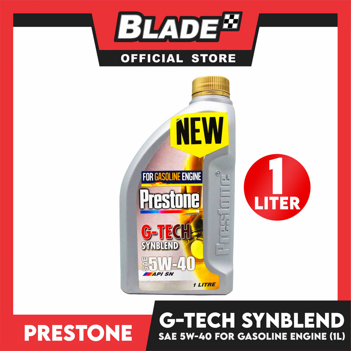 Prestone G-Tech SynBlend SAE 5W-40 (For Gasoline Engine) 1 Liters