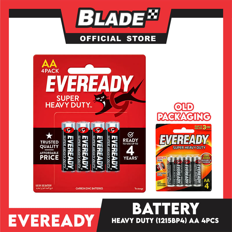 Eveready Battery Super Heavy Duty 1215BP4 AA 4pcs