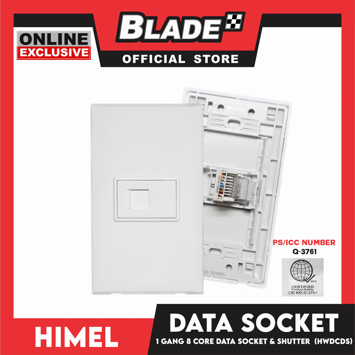 Himel 1 Gang Dimmer Switch (300W/220V) HWDCD
