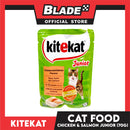 24pcs Kitekat Wet Cat Food in Pouch Junior 70g (Chicken and Salmon)