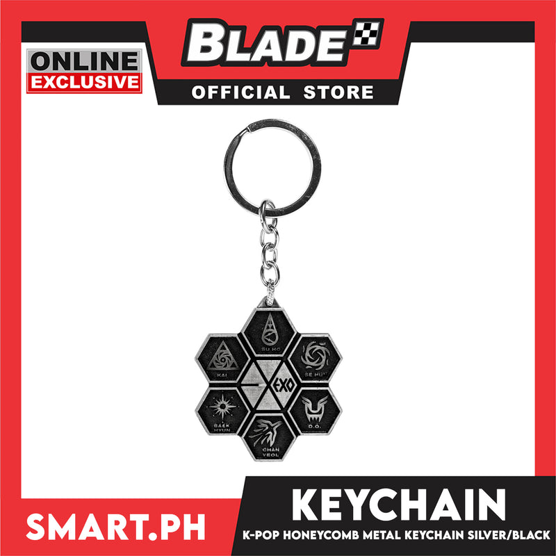 K-Pop Group, Honeycomb Metal Keychain Collection (Assorted Colors)