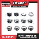 K-Pop Group, Planet Members Ring Symbol Collection Set of 12pcs (Assorted Set Designs)