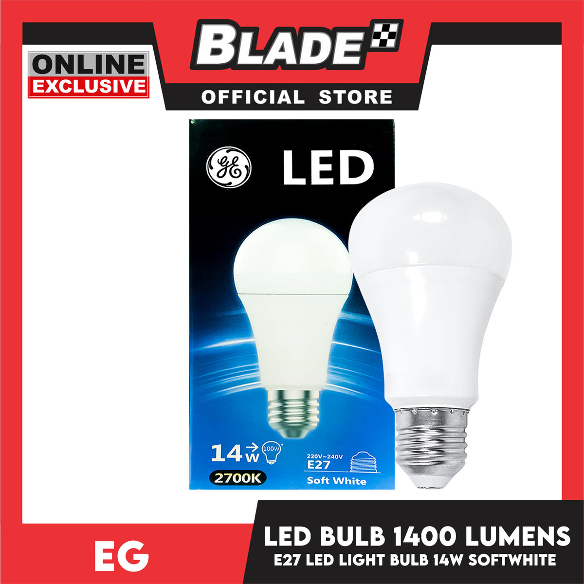 GE Led Bulb 14W 1400 Lumens E27 2700K Soft White