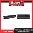 Little Trees Vent Wrap Air Freshener 4pcs (Black Ice) Provides Long-Lasting Scent, Slip On Vent Wrap Car Air Freshener