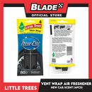 Little Trees Vent Wrap Air Freshener 4pcs (New Car Scent) Provides Long-Lasting Scent, Slip On Vent Wrap Car Air Freshener