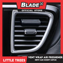 Little Trees Vent Wrap Air Freshener 4pcs (New Car Scent) Provides Long-Lasting Scent, Slip On Vent Wrap Car Air Freshener