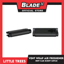 Little Trees Vent Wrap Air Freshener 4pcs (New Car Scent) Provides Long-Lasting Scent, Slip On Vent Wrap Car Air Freshener