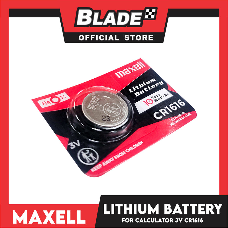 Maxell 3 Volt Lithium Battery CR1616 Coin Cell