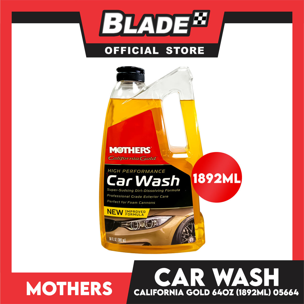 Mothers California Gold Car Wash 64oz