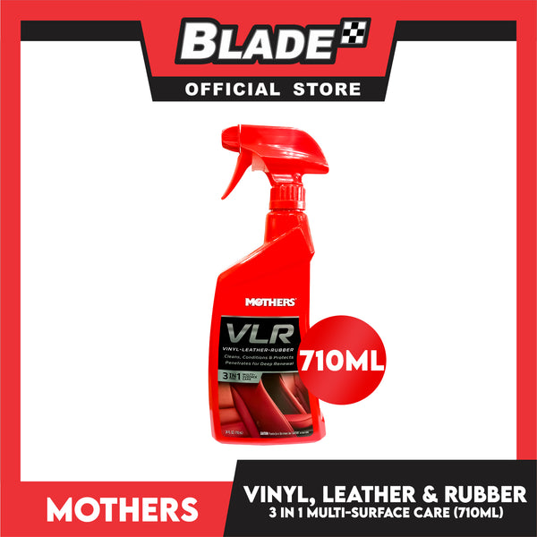 Mothers VLR Wax 06524 710ml Vinyl Spray, Vinyl, Leather, Rubber, Clean Conditions And Protects