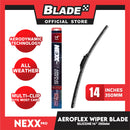Nexx Pro Aeroflex Wiper Blade Graphite-Coated Silicone Multi-Clip Wiper 14'' 350mm