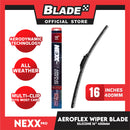 Nexx Pro Aeroflex Wiper Blade Graphite-Coated Silicone Multi-Clip Wiper 16'' 400mm