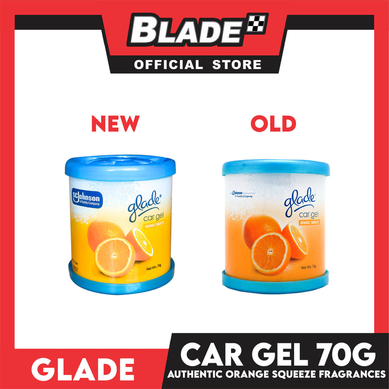 Glade Car Gel Air Freshener 70g (Orange Squeeze)