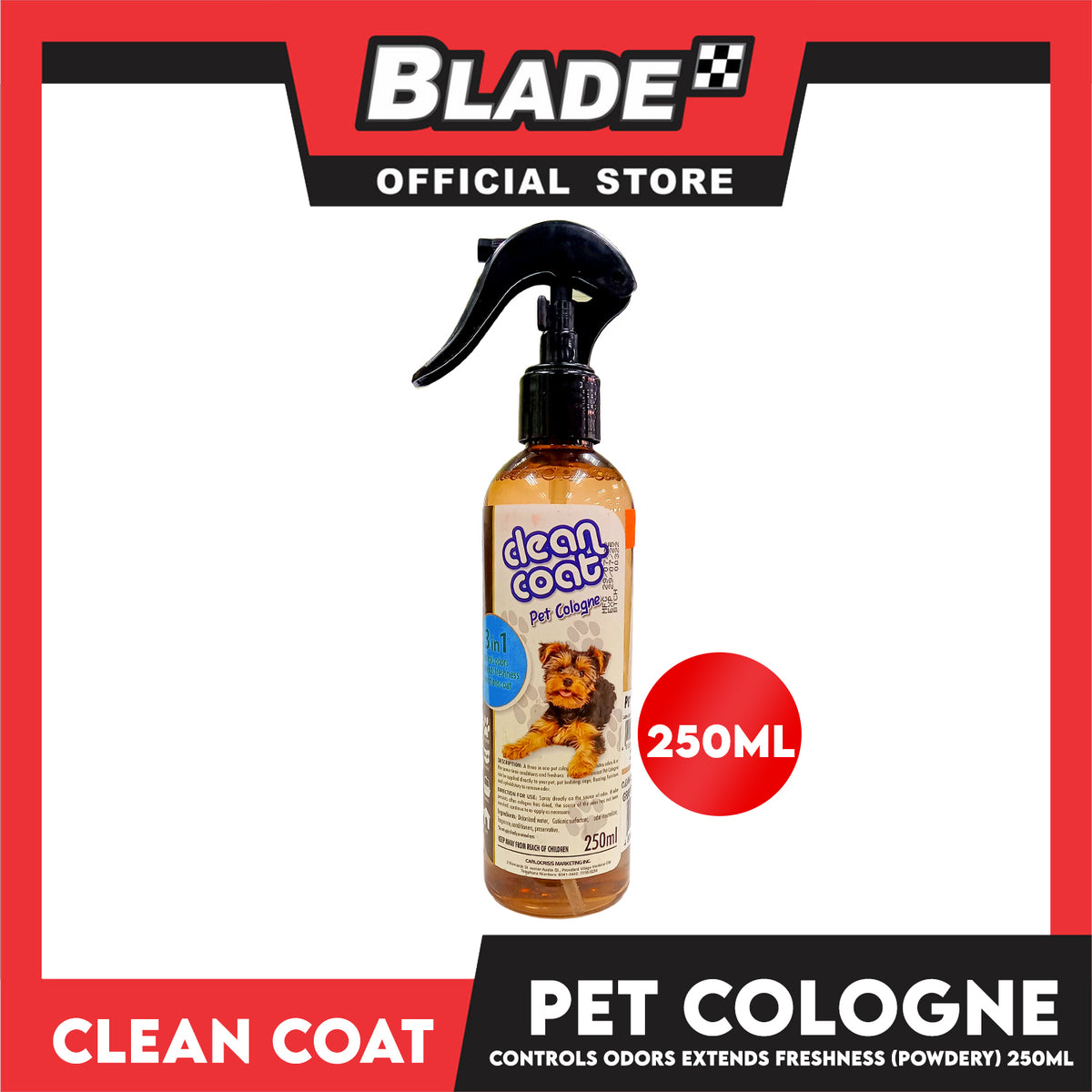 Clean Coat Pet Cologne (Powdery) 250ml