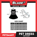 Pet Dress Spaghetti Skirt Checkered Design, Pink Color DG-CTN109M (Medium) Perfect Fit For Dogs And Cats, Breathable Clothes, Soft Lightweight Pet Clothing