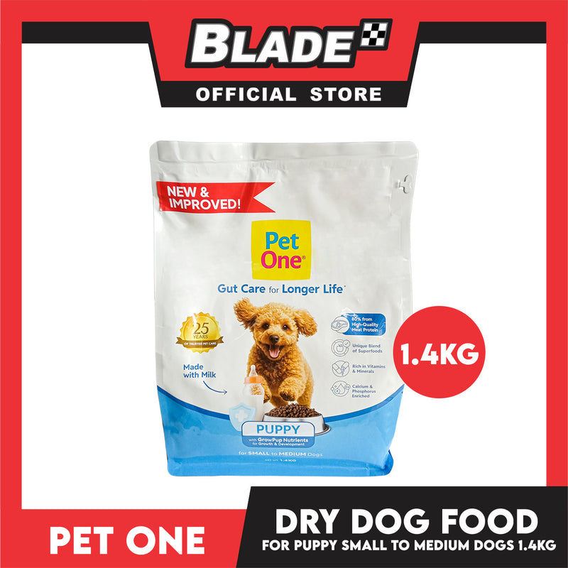 Pet One Puppy Food Fresh And Healthy 1.4kg Dry Dog Food – blade.ph