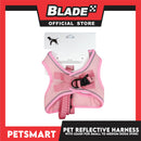 Pet Reflective Harness with Leash for Dogs Small Size (Pink)