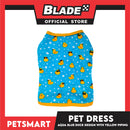 Pet Sando Ducks Design, Aqua Blue with Yellow Piping Color (Small) Perfect Fit For Dogs And Cats