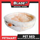 Pet Bed Soft and Comfortable Sleeping Bed (Beige) Duck Design for Cats and Dogs